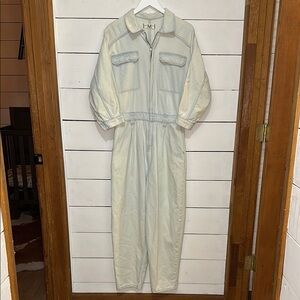 Free People We The Free Sammie Denim Coveralls Medium